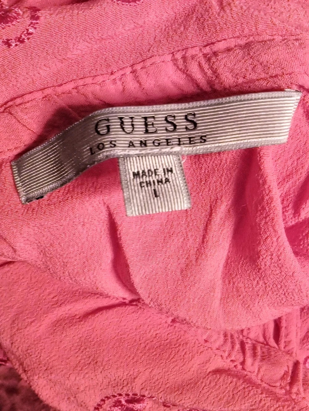 Guess Pink Ruffle Mini Dress - Picture 4 of 5